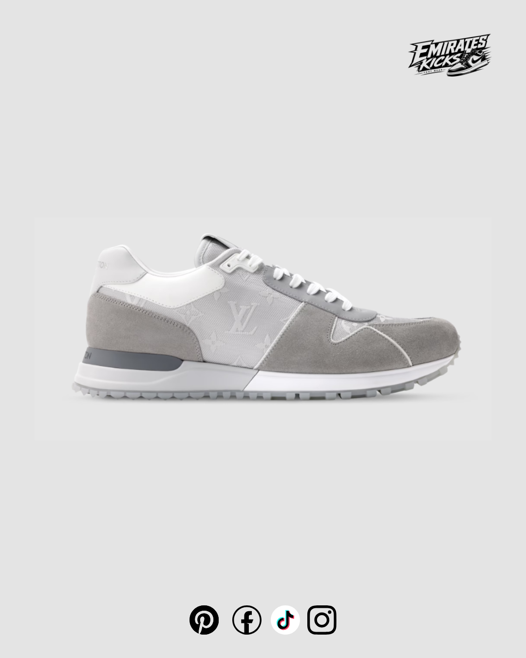 Louis Vuitton Run Away Sneakers Grey Monogram