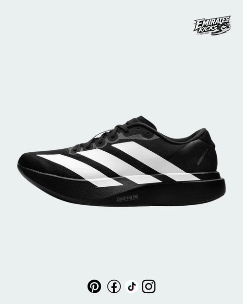 Adidas Adizero Running Shoes for Men | Lightweight Performance Sneakers | Black/White - Emirate Kicks
