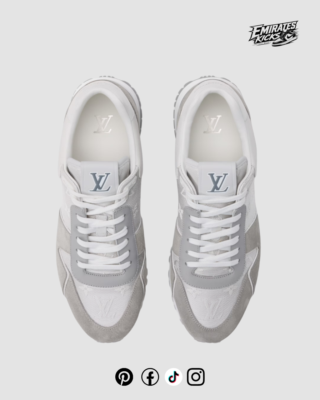 Louis Vuitton Run Away Sneakers Grey Monogram