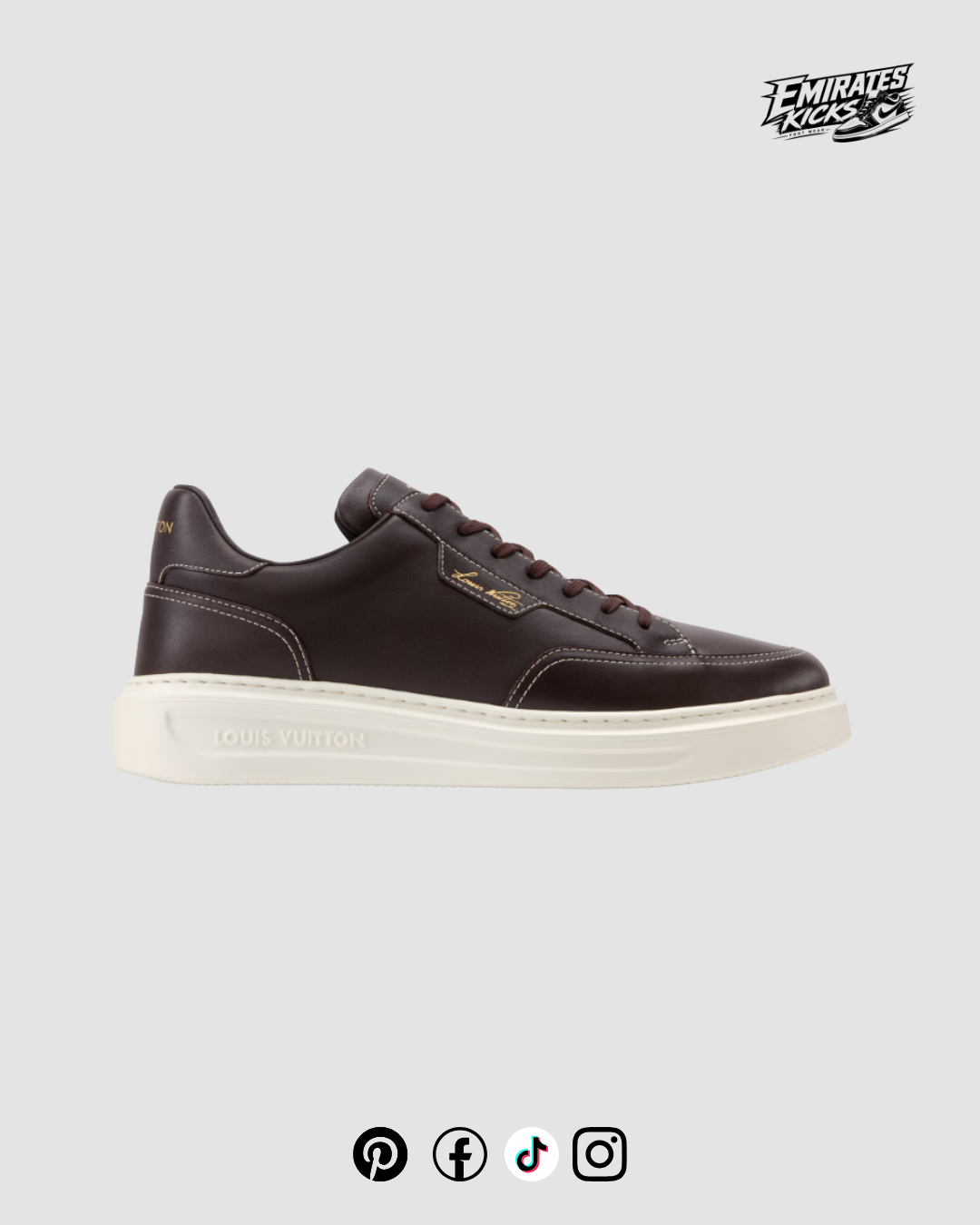 LV Beverly Hills Sneaker Dark Brown Leather