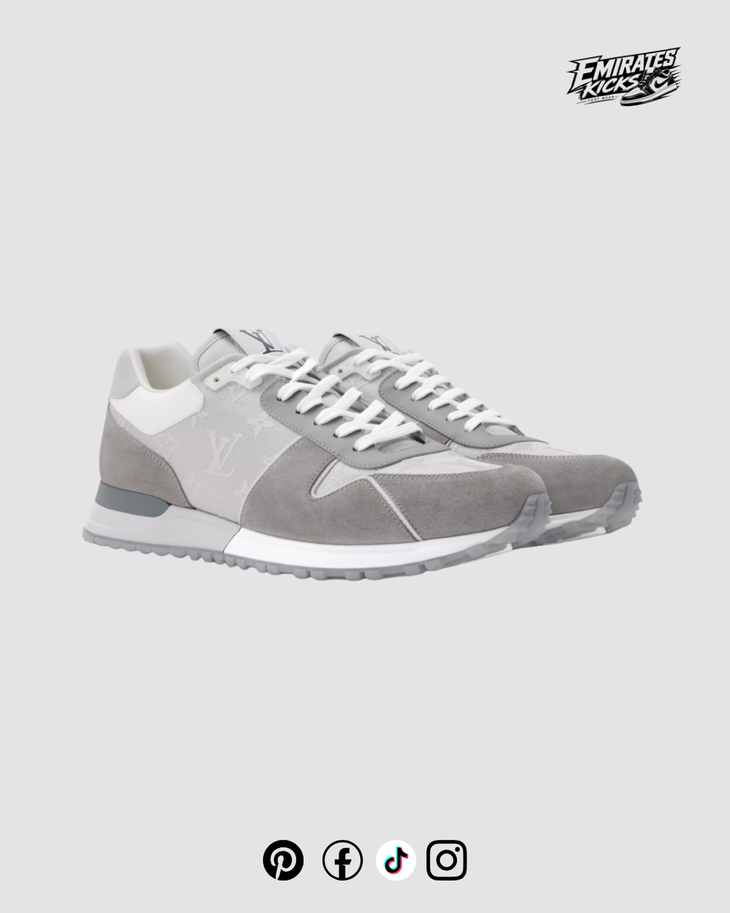Louis Vuitton Run Away Sneakers Grey Monogram