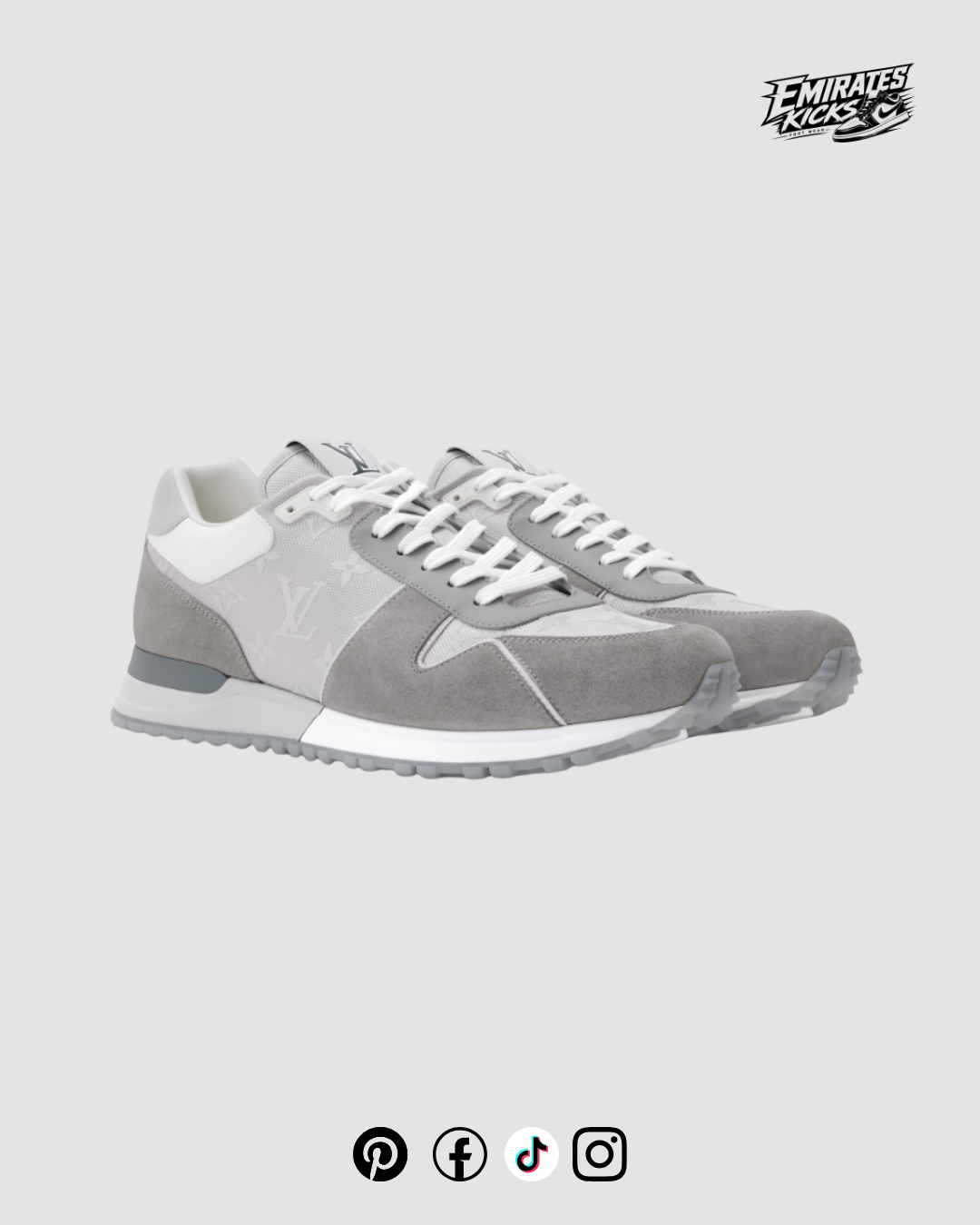 Louis Vuitton Run Away Sneakers Grey Monogram