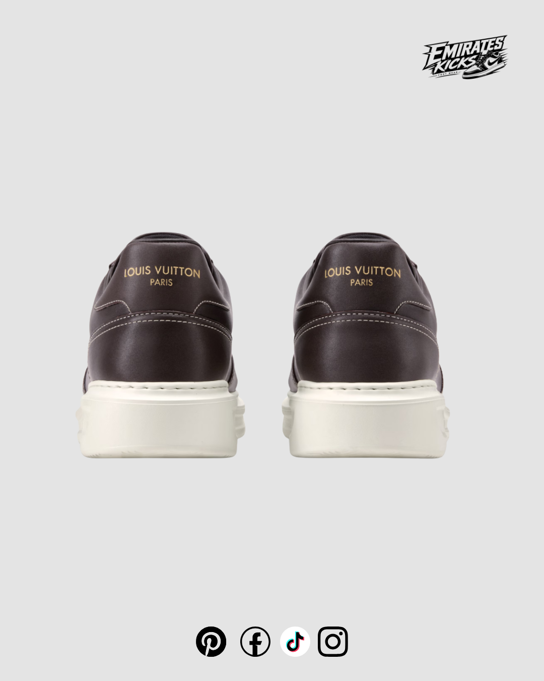 LV Beverly Hills Sneaker Dark Brown Leather
