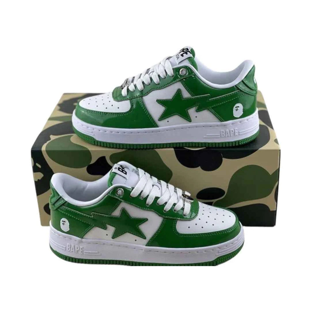 A Bathing Ape (BAPE) Bapesta Low - Green