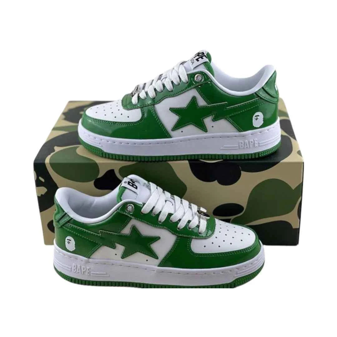 A Bathing Ape (BAPE) Bapesta Low - Green