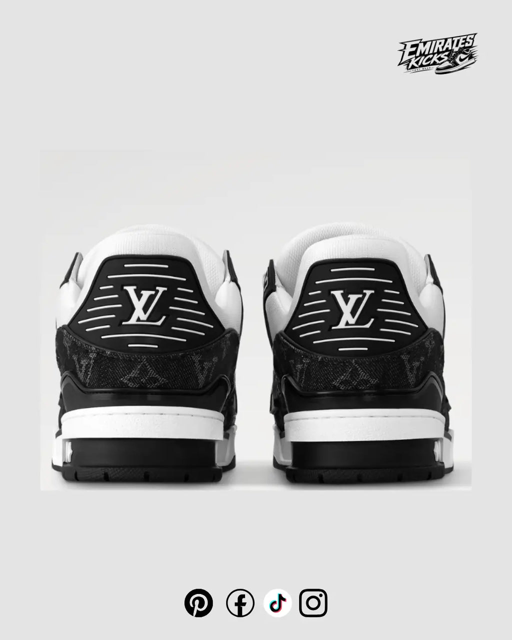 Louis Vuitton LV Trainer Sneaker - Black & White Monogram