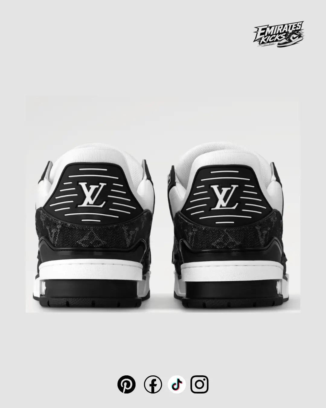 Louis Vuitton LV Trainer Sneaker - Black & White Monogram