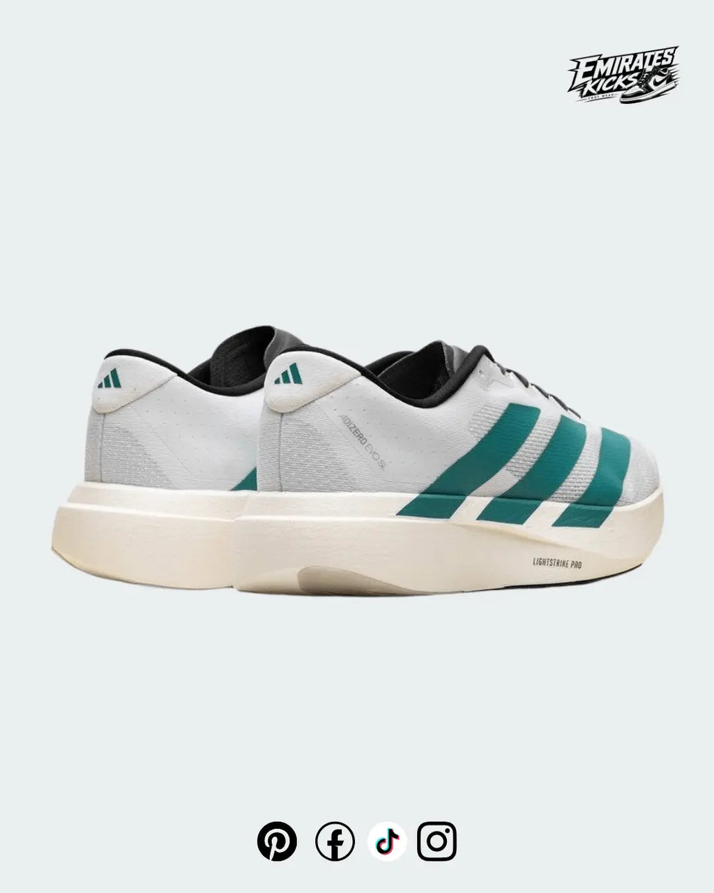 Adidas Adizero Running Shoes for Men | Lightweight Performance Sneakers | Black/White - Emirate Kicks