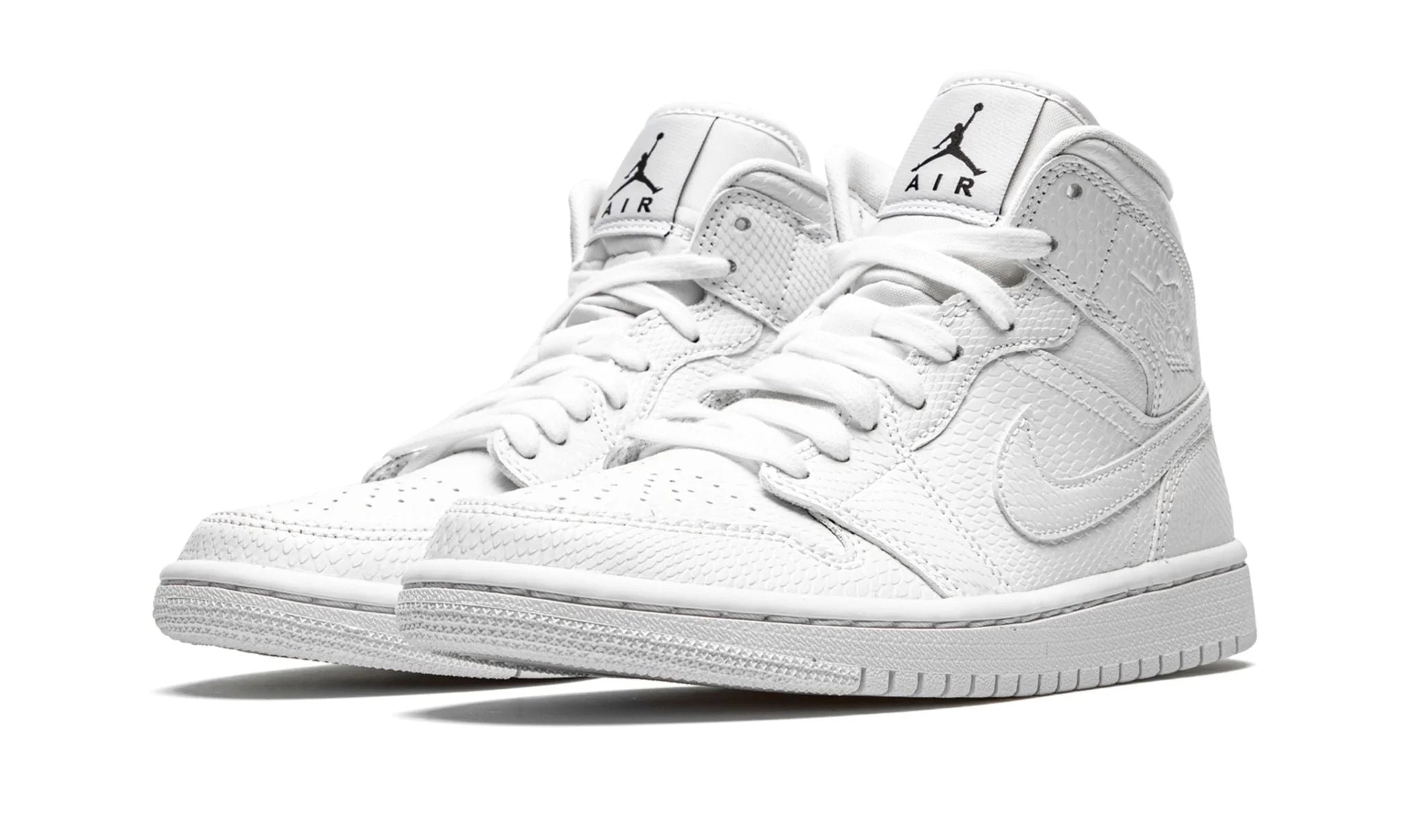 Air Jordan 1 Mid - White Snakeskin