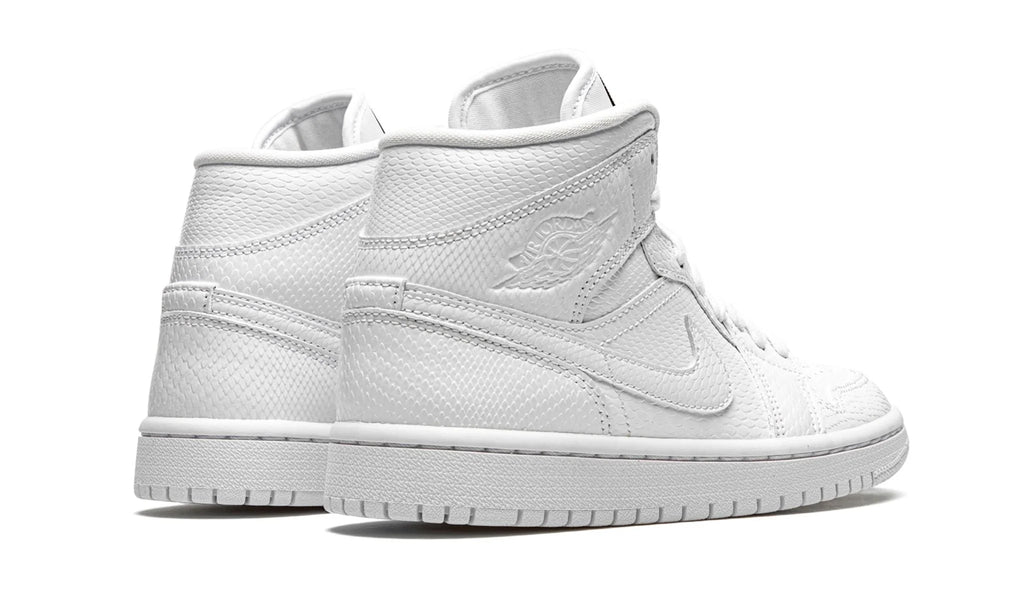 Air Jordan 1 Mid - White Snakeskin