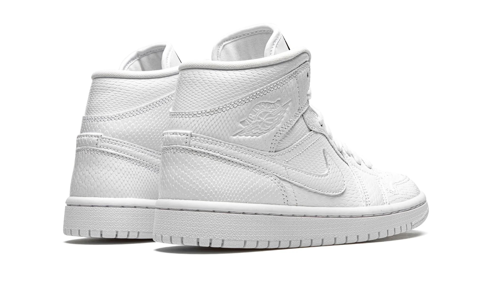 Air Jordan 1 Mid - White Snakeskin