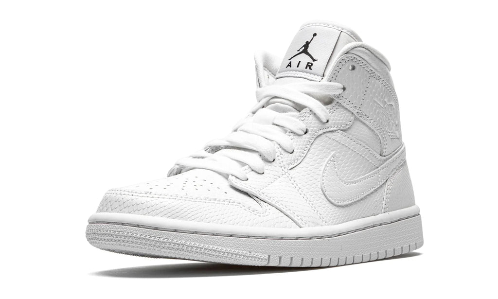 Air Jordan 1 Mid - White Snakeskin