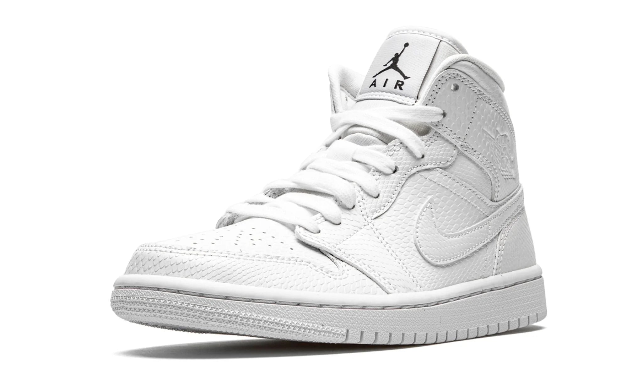 Air Jordan 1 Mid - White Snakeskin
