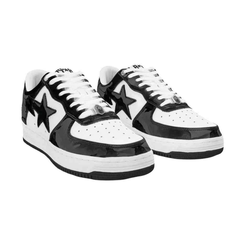 A Bathing Ape (BAPE) Bapesta Low - Black/White