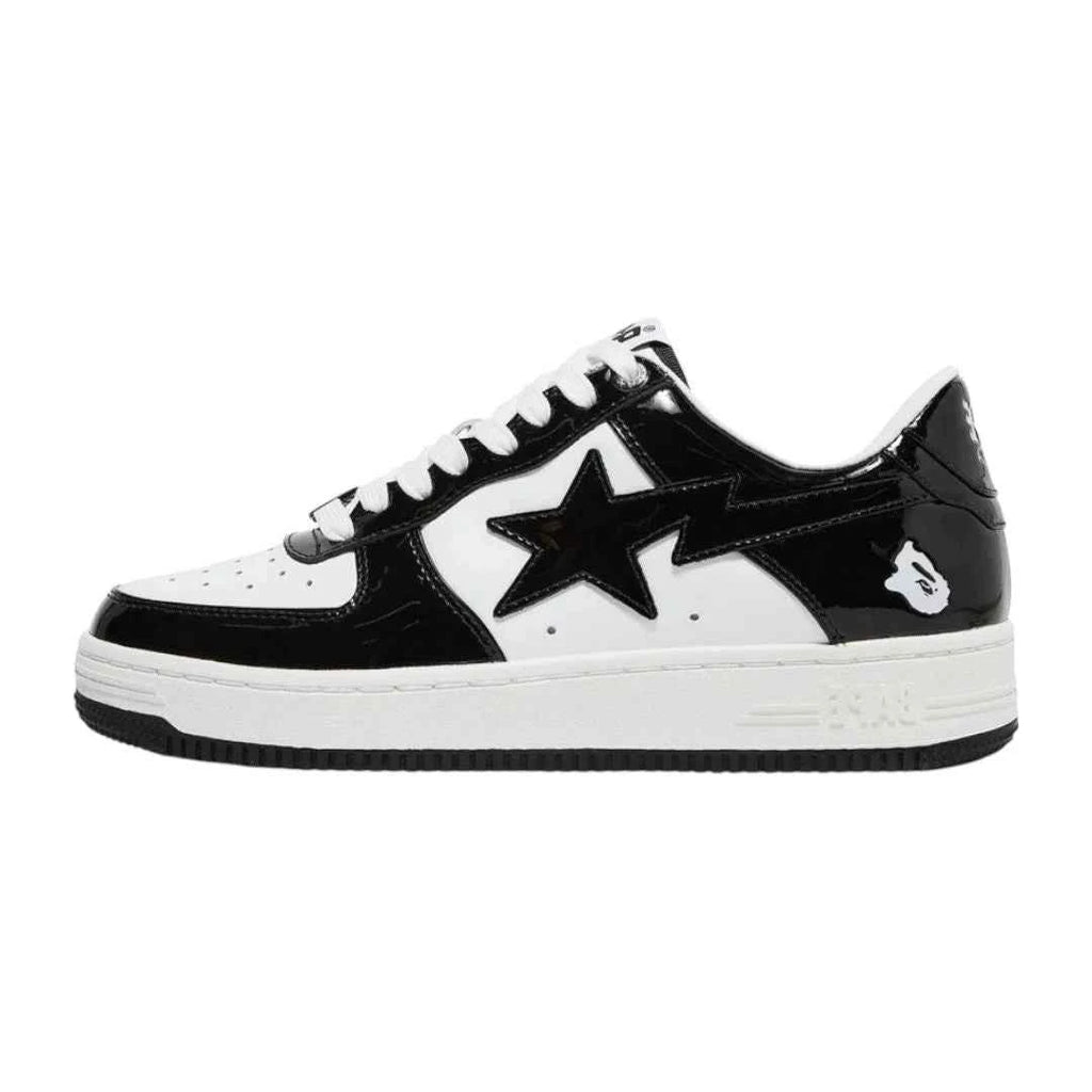 A Bathing Ape (BAPE) Bapesta Low - Black/White